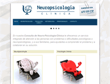 Tablet Screenshot of clinicaneuropsicologia.com